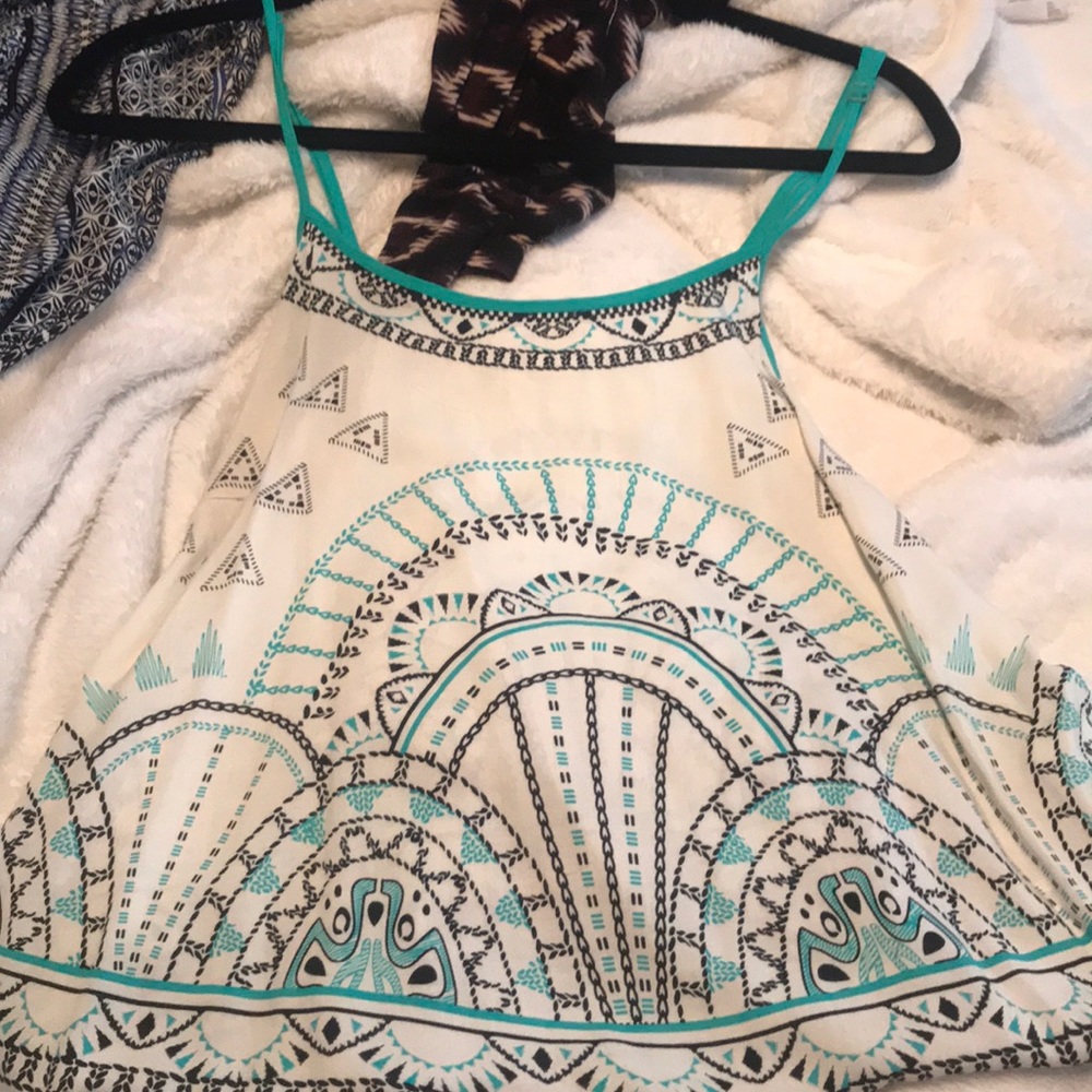 Mint green top